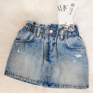 ZARA- toddler denim skirt